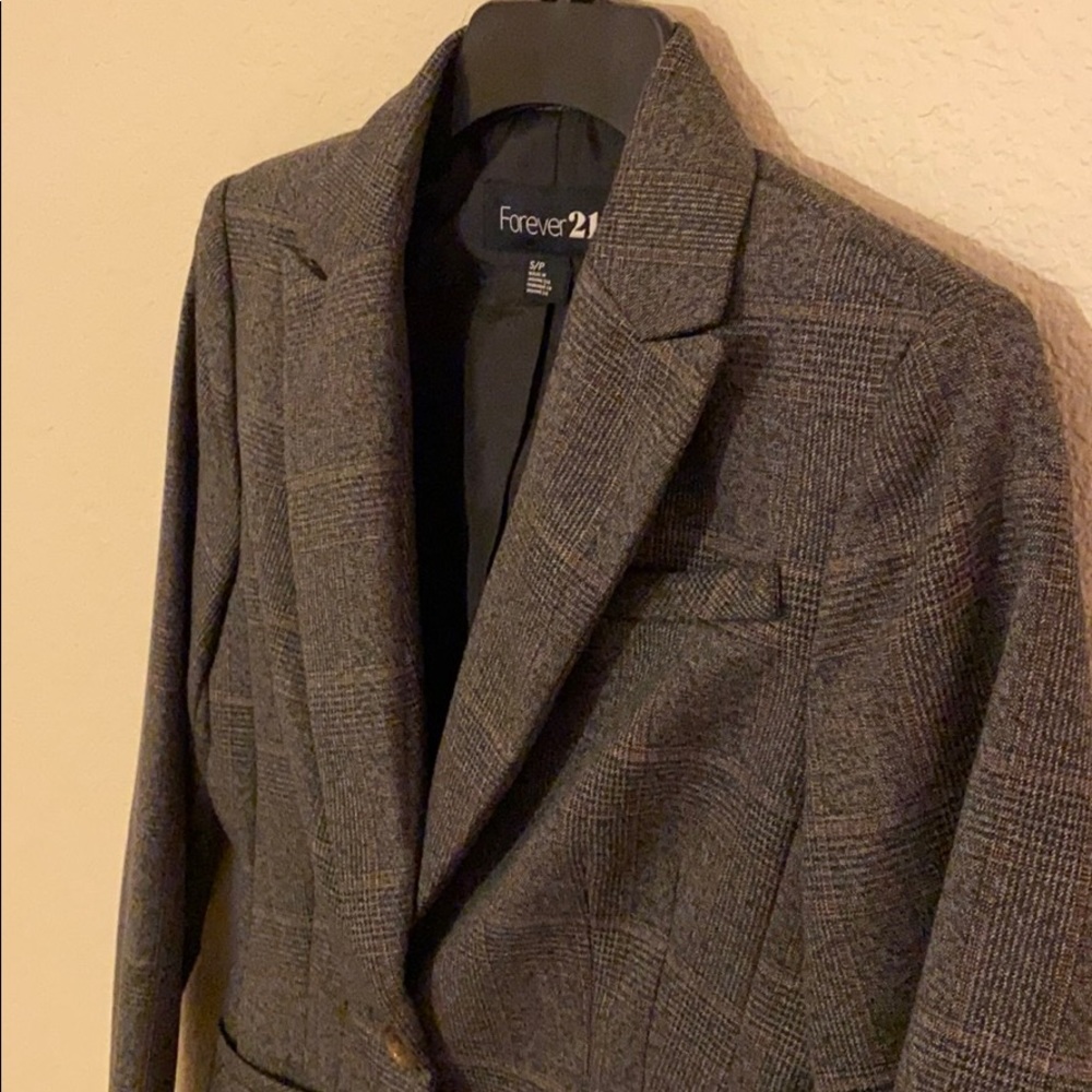 Tweed pattern two button blazer - Picture 5 of 7